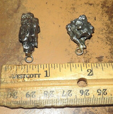 1- PAIR OF CAMPO DEL CIELO METEORITE CRYSTAL PENDANTS 8-10 GMS EACH NO CHAIN JAL