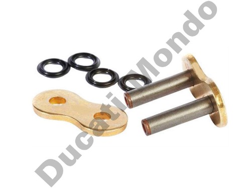 EK Cadena Remache Eslabón 520 MVXZ2 X Anillo Conexión Hueco Motocicleta Junta Dorada MLJ - Imagen 2 de 3