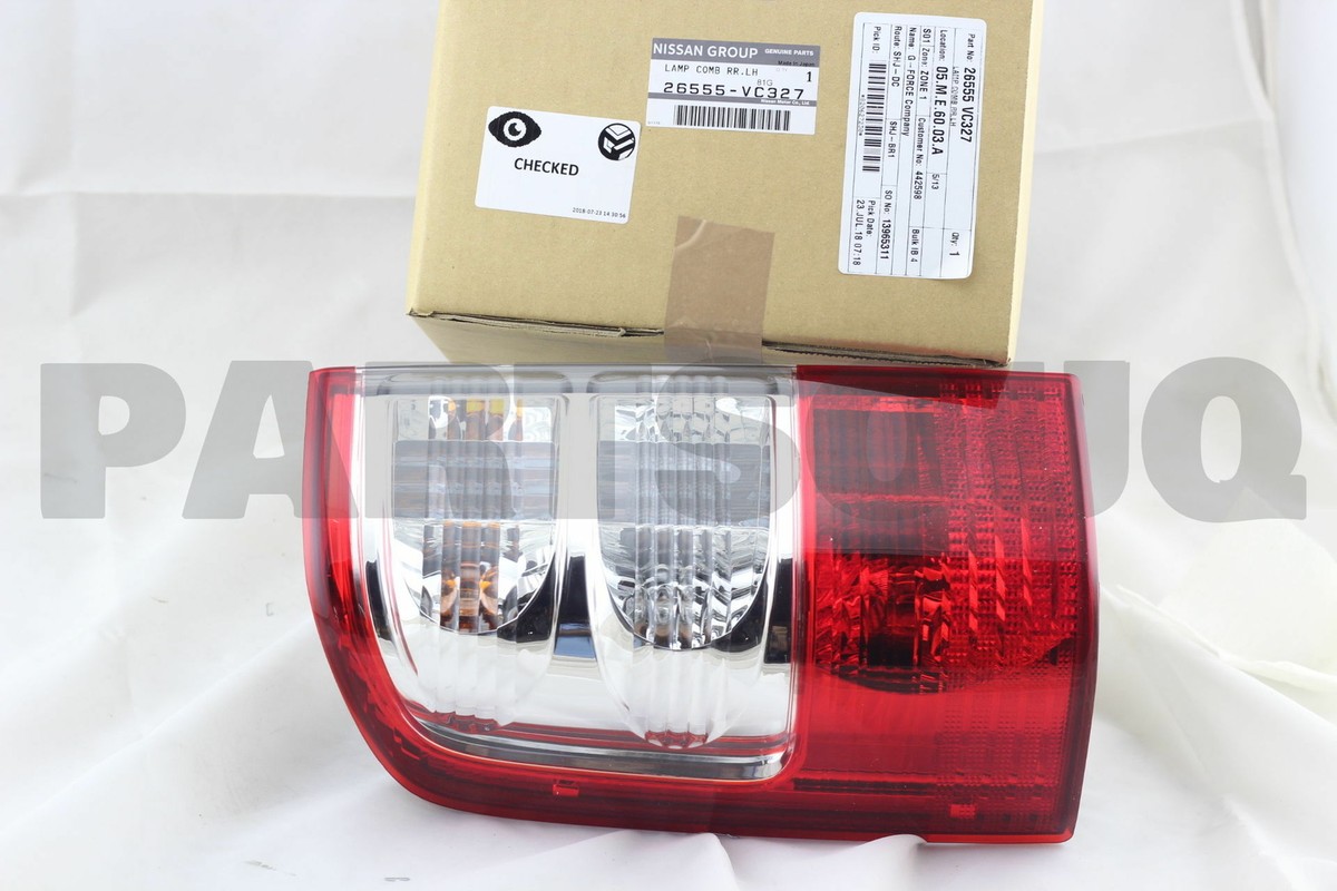 26555VC327 Genuine Nissan LAMP ASSY-REAR COMBINATION,LH 26555