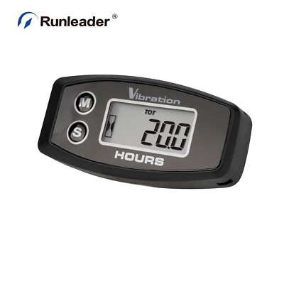 Digital Vibration Activated Hour Meter For Maintenance Garden Tractor Generator