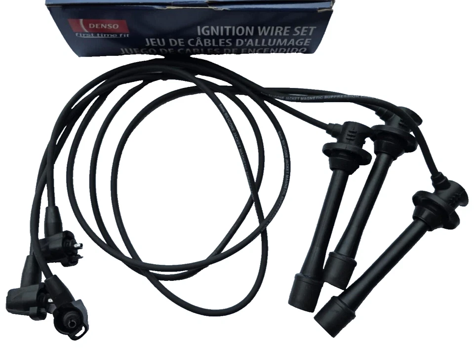 Conjunto de fios vela de ignição Denso TE66 para Toyota 4Runner T100 Tacoma Tundra 3.4L V6 - Imagem 3 de 4