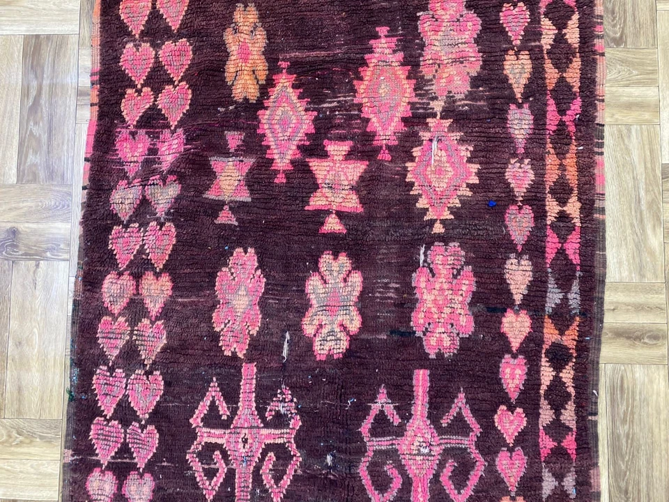 Gorgeous Runner Rug,Antique Berber Rug,Oriental Area,Matdoor Runner,3x7 ft - Image 4 of 4