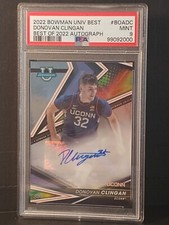 2022 Bowman U Best Donovan Clingan Auto MINT! PSA 9 Portland Trailblazer UCONN