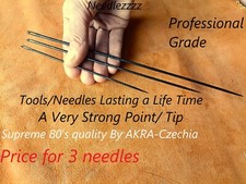 Mixed of 3 Sizes: 6'',8'',10'' Extra Long Sharp Point Upholstery Craft Needles