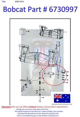 MASA出品 Bobcat Bobtach Pivot Pin Bush 6707180 6730997 7753 763 773 7753