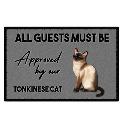 Personalisierte Tonkinese Katze Fußmatte genehmigt von unserem Geschenk für ihn oder sie Kunden...