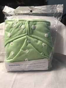 kawaii green baby cloth diaper