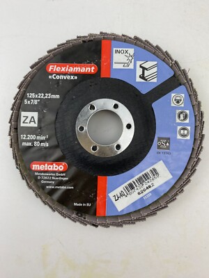 Metabo 626462000 Flap Disc 5'' x 7/8'' P40 Convex