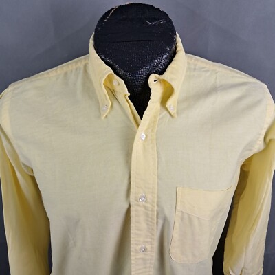 Brooks Brothers Mens Brooksgate Dress Shirt 16-32 Vintage 90s LS