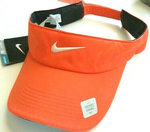 orange nike visor