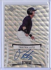 2017 Leaf Metal Draft TRISTEN LUTZ Silver Prismatic Auto RC BREWERS
