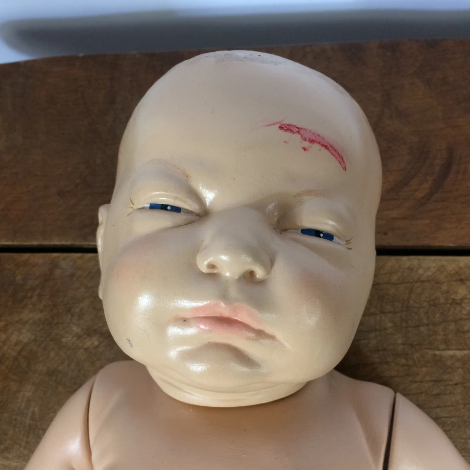 Muñeca bebé renacida realista de cerámica vintage niña años 70 80 realista  Foto 4 de 4