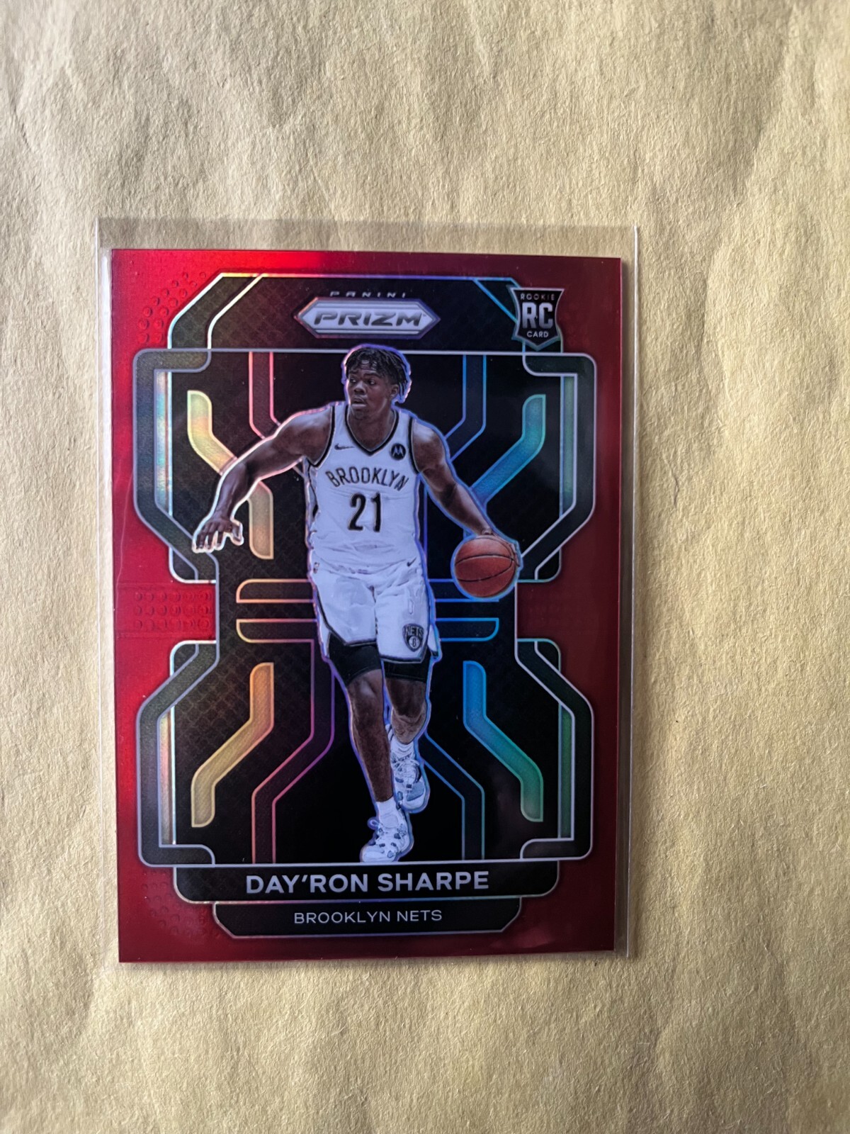 2021-22 Prizm Day'ron Sharpe RC #'d /299 RED #281 Rookie Parallel 1