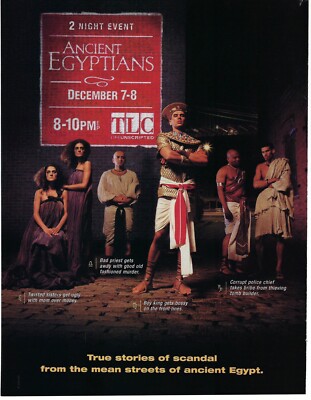2003 TLC Channel Ancient Egyptians TV Show True Stories Magazine Print Ad/Poster