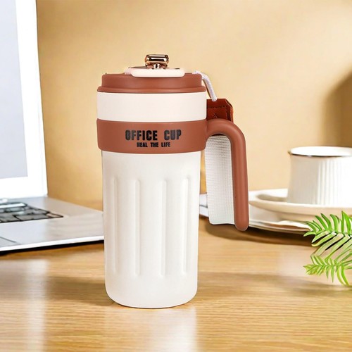 Edelstahl Kaffee Thermobecher To Go Auslaufsicher Kaffeebecher Trinkbecher 650ml - Bild 9 von 21