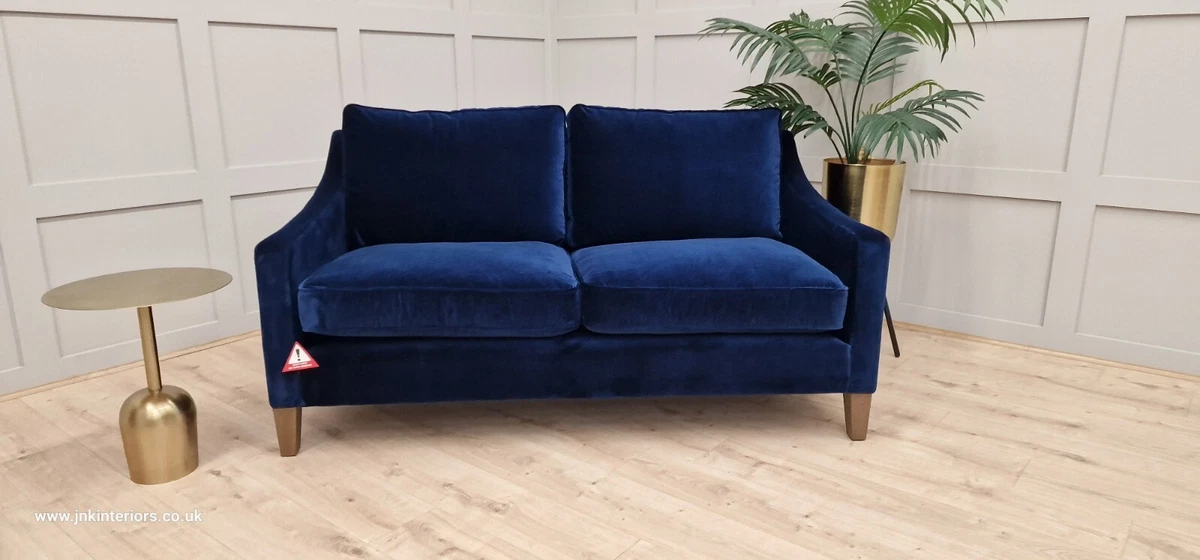 Blue Sofa Iggy 2.5 Seat Sofa in Prussian blue Cotton Matt