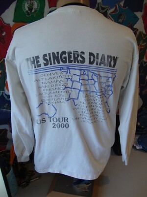 Vintage Reba McEntire 2000 The singers Diary Tour Band Tee Concert