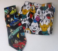 Disney Mickey Mouse Silk Tie & Boxer Shorts Size XL  New  Pluto  Minnie  Donald