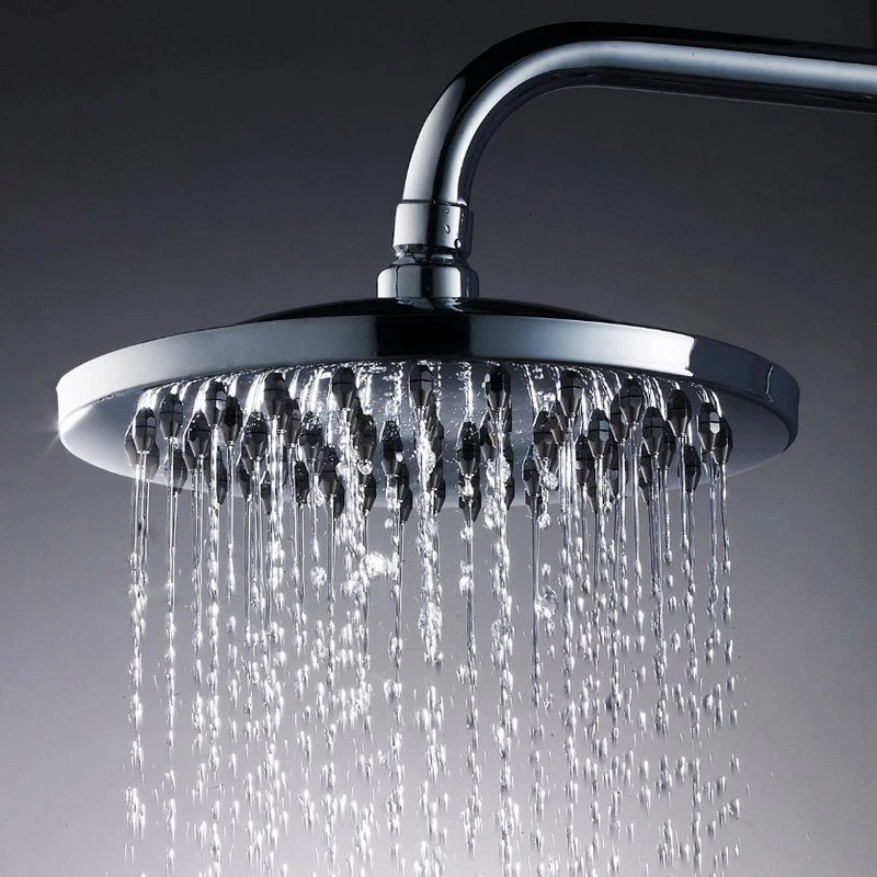 8-inch Rainfall Shower Head Bathroom Round Top Sprayer Polished Chrome Ksh044
Opens in a new window