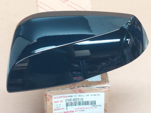 OEM TOYOTA HIGHLANDER OUTER MIRROR COVER DRIVER SIDE BLACK FITS 2020-23