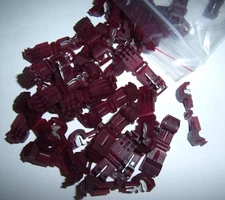 (25) Metra T-TAP Quick Wire Connectors Red 22-18 AWG Gauge Car Audio Terminals