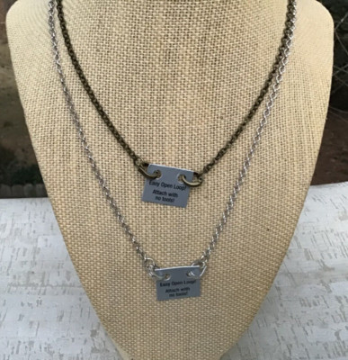 DIY Attach Necklace   Easy Open Loop for Name Plate, Charm or Pendant