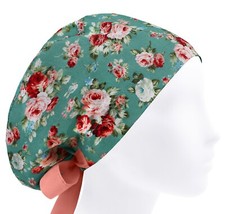 Scrub cap, scrub hat, surgery caps, surgical hats floral, medical cap for women