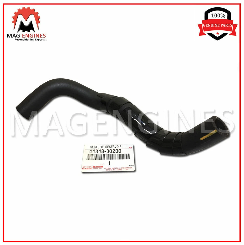 44348-30200 GENUINE OEM OIL RESERVOIR TO PUMP HOSE NO.1 LEXUS GS400 GS430 SC430 - Image 2 of 4