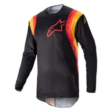 Alpinestars Fluid Corsa Black and White MX Off-Road Jersey Men's Size SM - XL