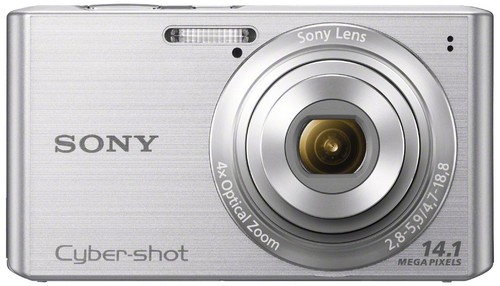 Silver Sony Cyber Shot DSC-W610 14.1MP 4.0x Optical Zoom CCD Digital Camera - Picture 2 of 11