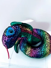Fun Express Rainbow foil snake stuffed toy
