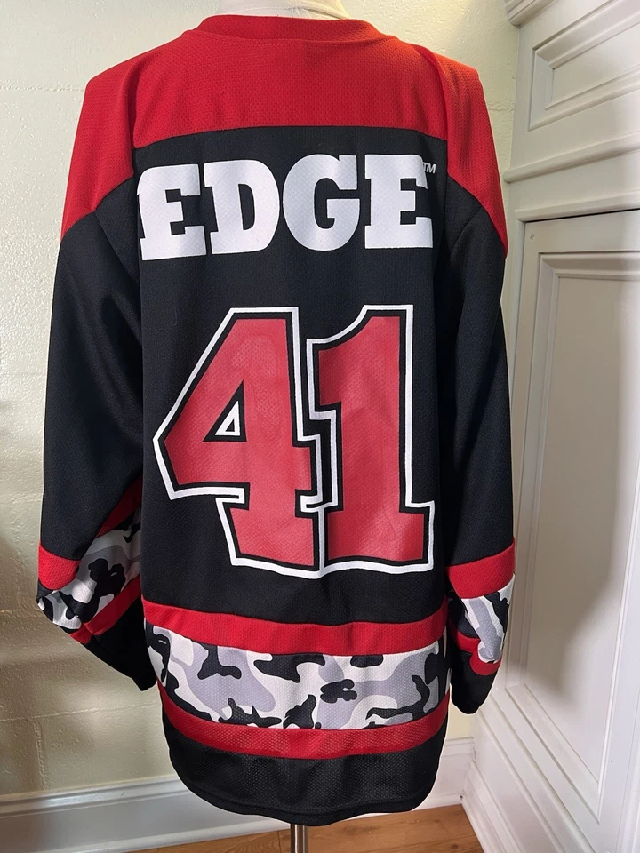 Vintage WWE Edge Rated R Superstar Hockey Jersey Size M Wrestling Sports Y2K - Image 4 of 4