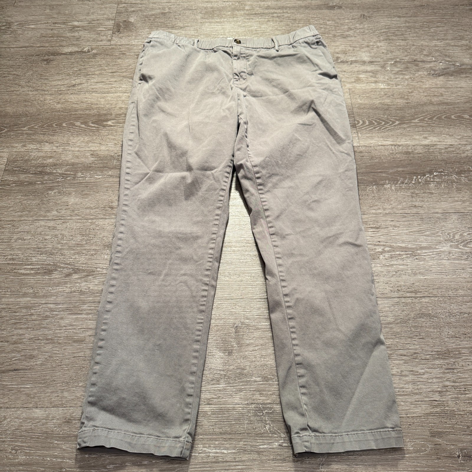 Bear Bottom Jogger Pants Mens XL Gray Chino Elastic Waist Casual 34x30 Lounge