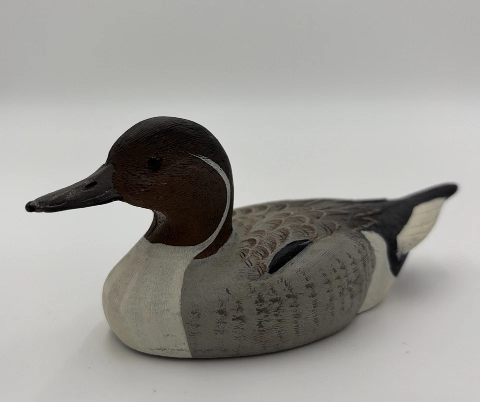 1985 Pintail Drake Duck Figurine Artist Signed 6” American Wildlife Craft Tex - Image 1 of 4