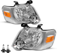 Headlight Assembly Replacement W/Bulbs for 2006-2010 Ford Explorer Headlamp Driv