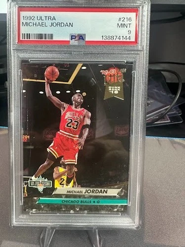 1992-93 Fleer Ultra Michael Jordan #216 Top 20 Jammer PSA 9 MINT Chicago Bulls