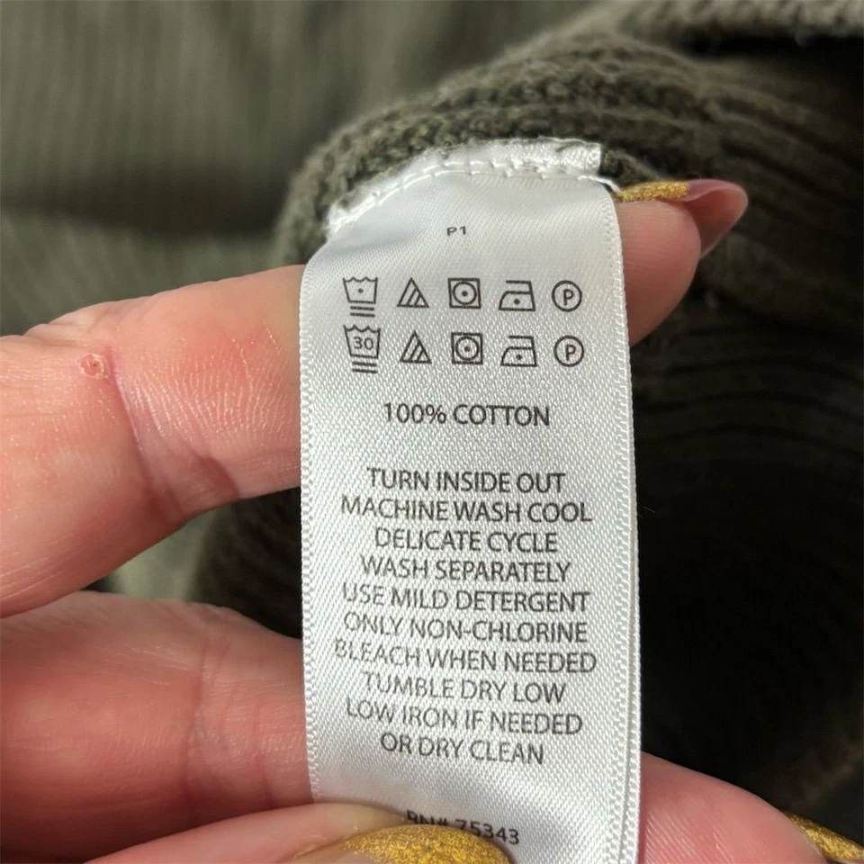 Suéter Jersey William Rast Para Hombre Tejido Verde Ejército Talla L Informal Foto 3 de 4