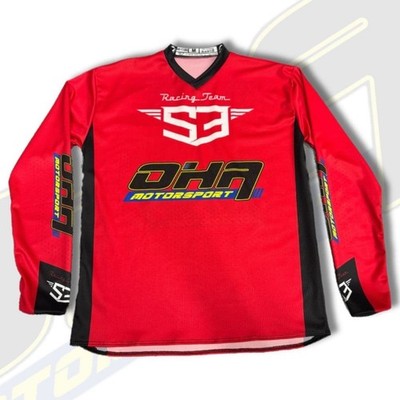 S3 x OHA Factory Racing Team Trials Bike Trikot Shirt Top - NEU ROT Trial