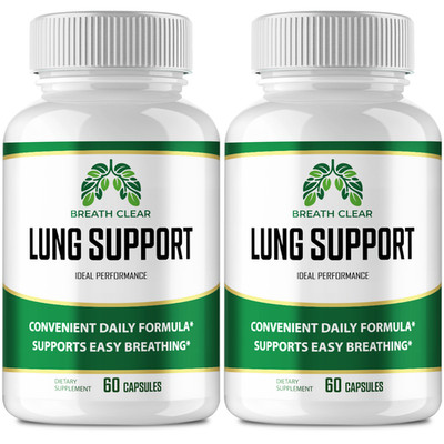 Breath Clear Lung Support Capsules Breath Clear Lung Support Supplement (2 Pack)