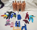 Vintage KEN & G.I. Joe DOLLS LOT of 6 MATTEL c. 1968 - 1989 Dolls Outfits Shoes