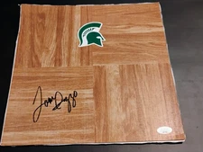 Tom Izzo signed Michigan State Spartans 6x6 peel n stick laminate floor auto JSA