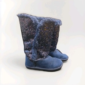 Justice Blue Sparkle Girl’s Boots Size 2