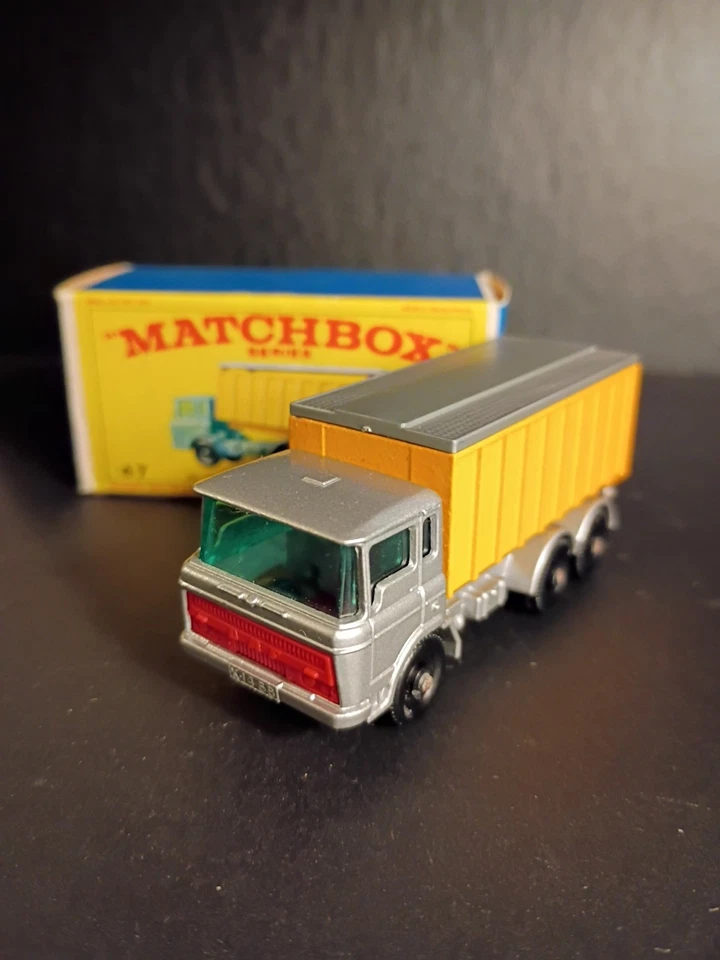 Matchbox #47C Daf Tipper Container Truck 1968 In Crisp Original E4 Box - Image 3 of 4