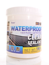 TENEE 35 oz/1KG CLEAR Waterproof Sealant, LIQUID RUBBER LEAK REPAIR COATING