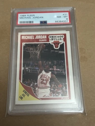 CHICAGO BULLS MICHAEL JORDAN 1989 FLEER #21 PSA RARE