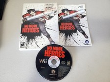 No More Heroes (Nintendo Wii, 2008) COMPLETE disk/case/manual