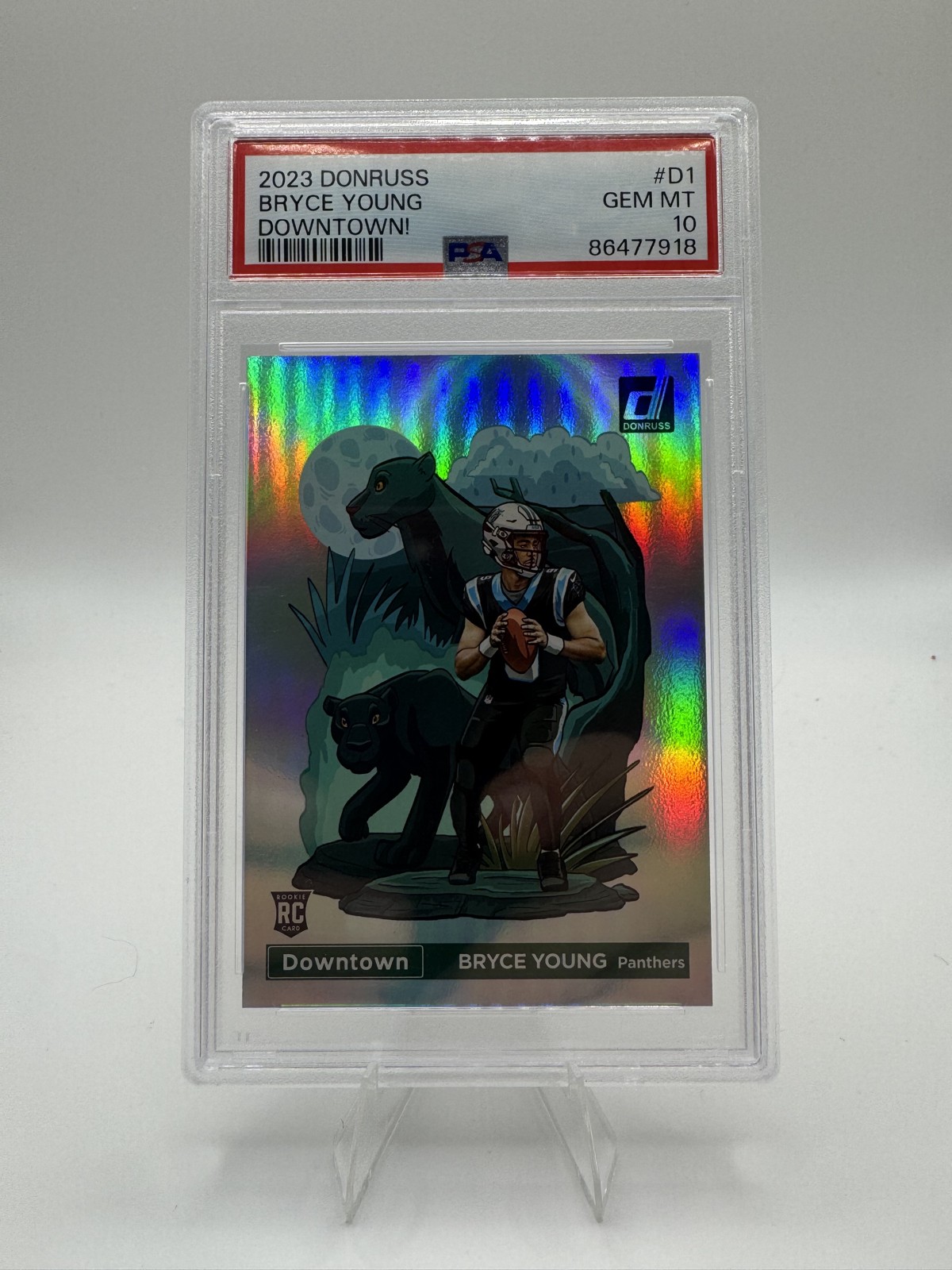 2023 Panini Donruss - Downtown! Bryce Young #D-1 (RC) PSA 10 Panthers ROOKIE!