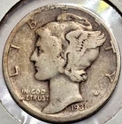 1931-D Mercury Dime