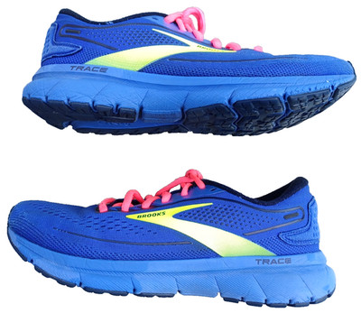 Women's Brooks Trace 2 Running Shoes Sneakers   Blue/Pink/Nightlife   Size 7B