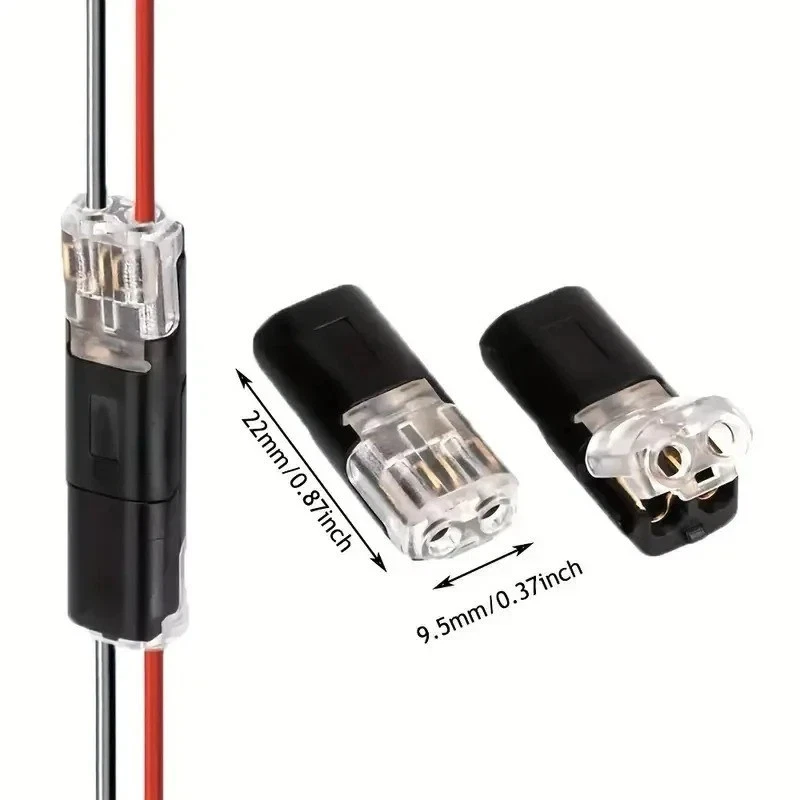 100X 12V 2Pin Cable Wire Connector Plug Waterproof Sealed For Electrical Car UK - Image 3 of 4